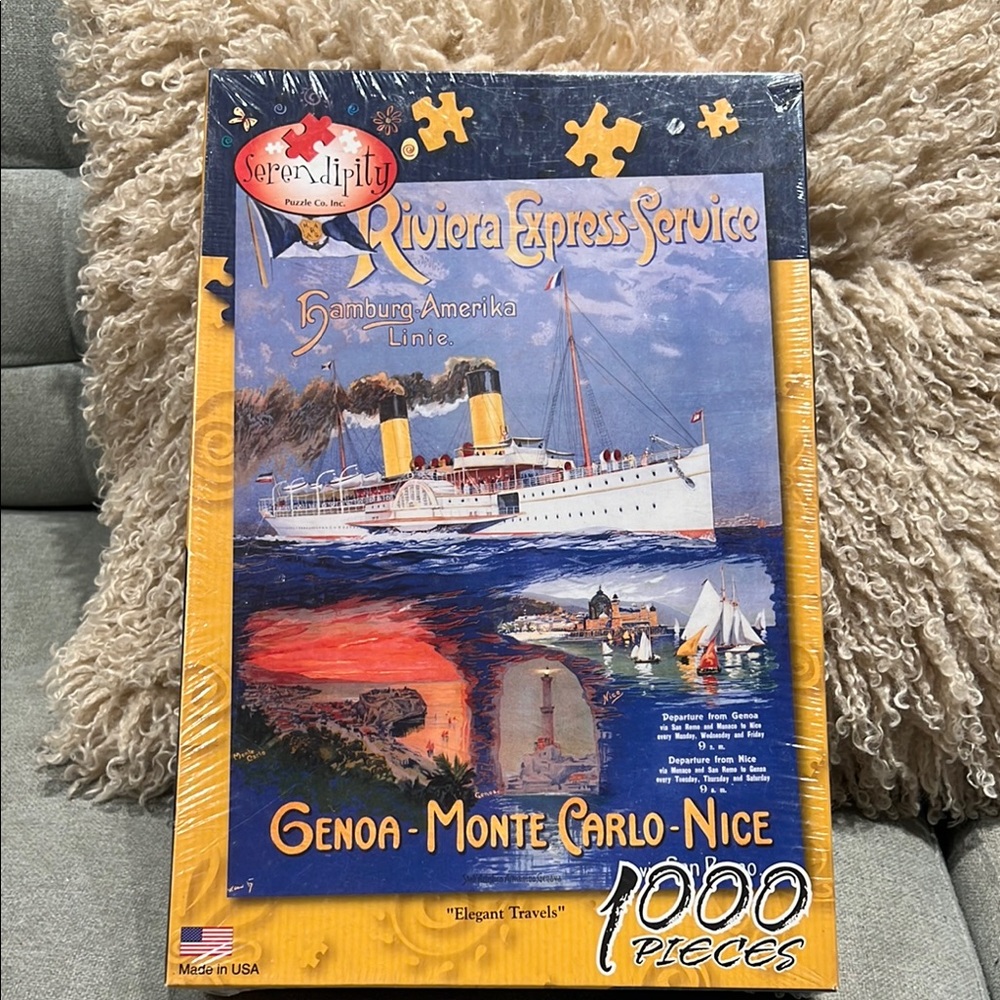 Riviera Express Service Elegant Travels Puzzle 1000 Pieces New